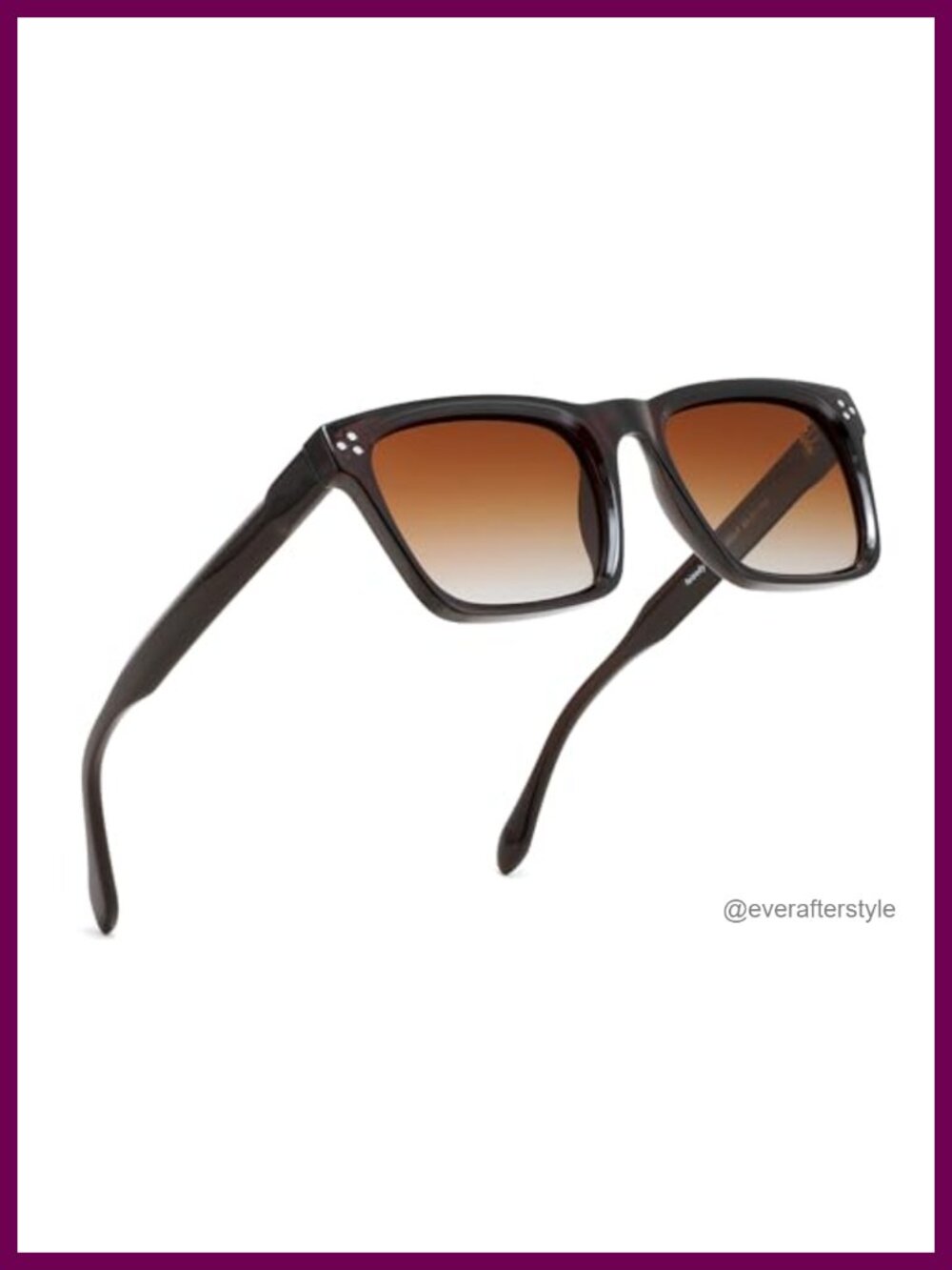 Polarized Square Sunglasses Thick Frame UV400 Unisex